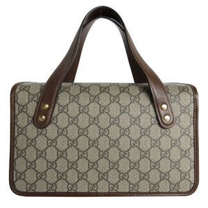 Gucci Tan leather brown handbag GG Supreme Beige